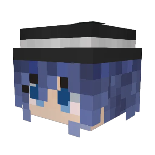 Squad404n Minecraft avatar head, 3D render