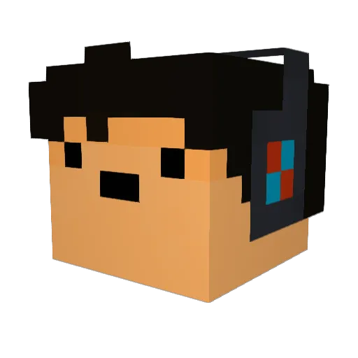 SquadAstroXx Minecraft avatar head, 3D render