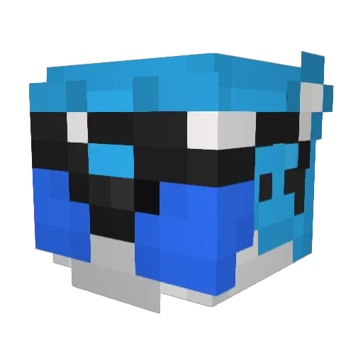 SquadsterX Minecraft avatar head, 3D render