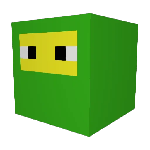 Squadyyt Minecraft avatar head, 3D render