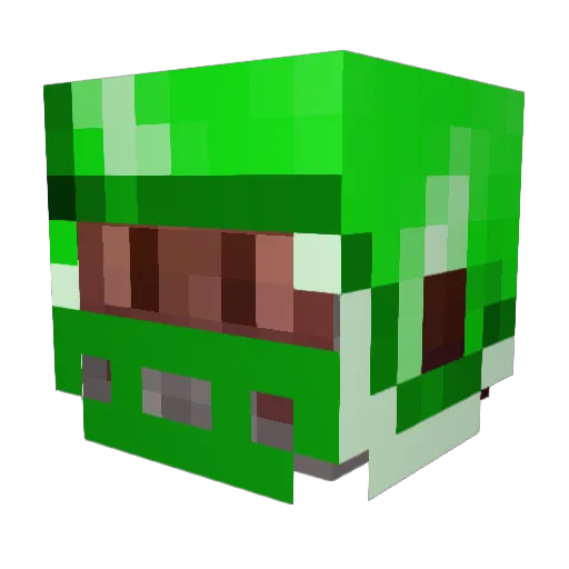 Squagler Minecraft avatar head, 3D render