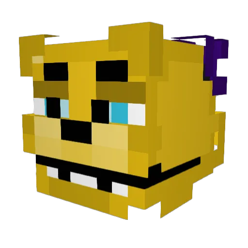 Squahua Minecraft avatar head, 3D render
