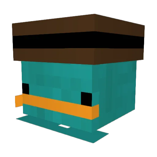 SquaiTa Minecraft avatar head, 3D render
