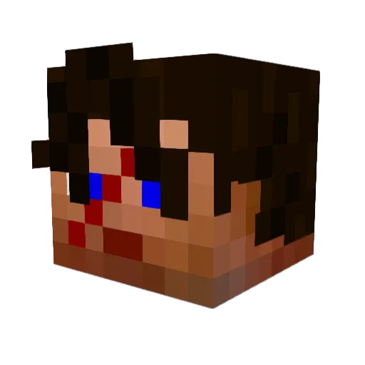 Squall_Loire Minecraft avatar head, 3D render