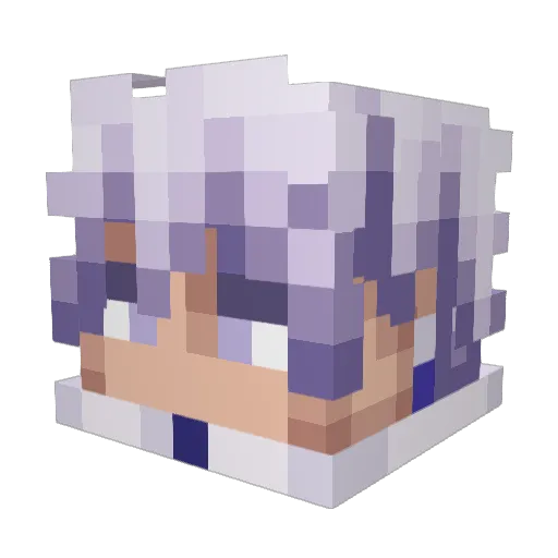 Squallidoh Minecraft avatar head, 3D render