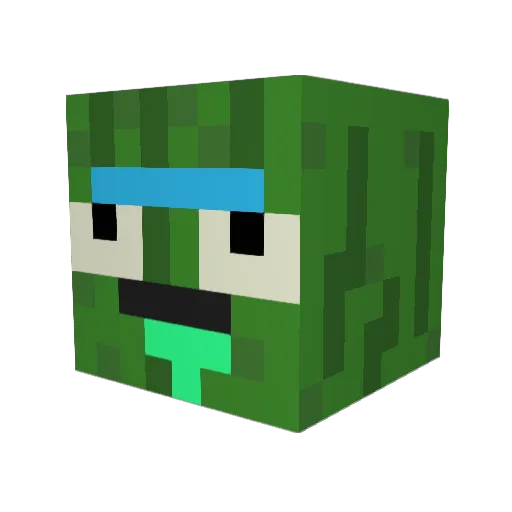 Squallygunpickle Minecraft avatar head, 3D render