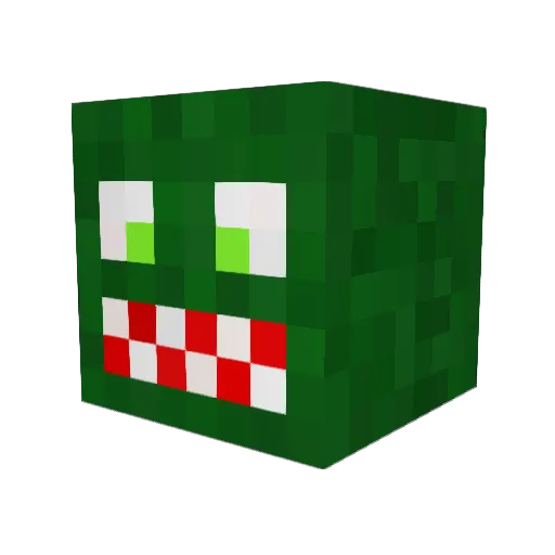 SquamatoLP Minecraft avatar head, 3D render