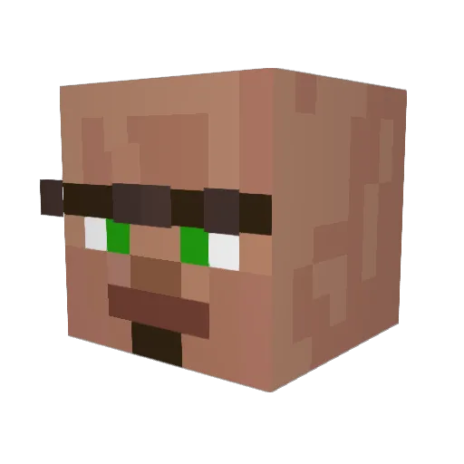 SquanchoHuncho Minecraft avatar head, 3D render