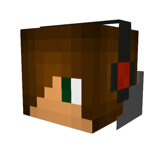 Squar11y Minecraft avatar head, 3D render