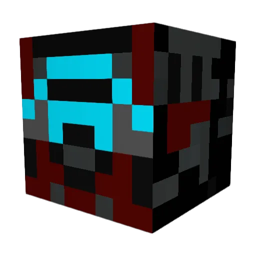 Square22 Minecraft avatar head, 3D render