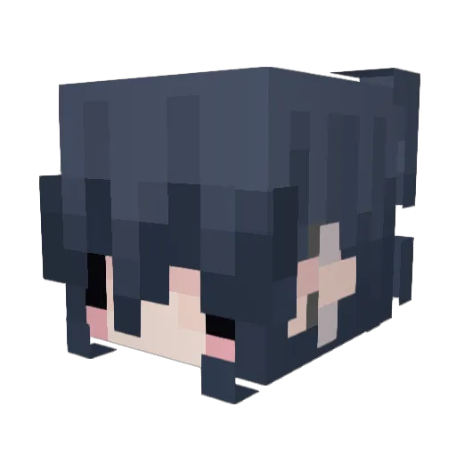 SquareFt Minecraft avatar head, 3D render