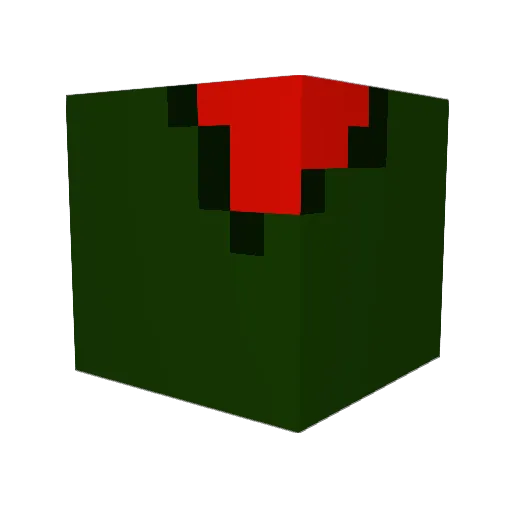 SquareLunchbox Minecraft avatar head, 3D render