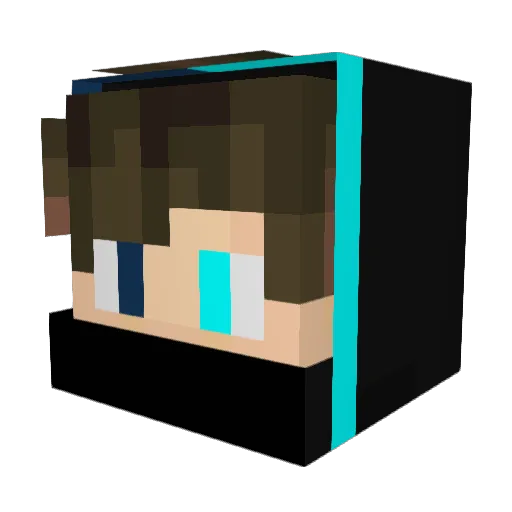SquareMint1 Minecraft avatar head, 3D render