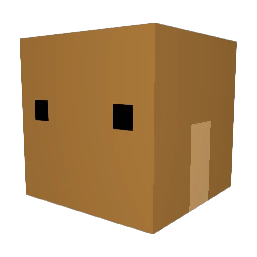 SquareSquareYes Minecraft avatar head, 3D render