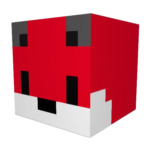 SquareUpp Minecraft avatar head, 3D render