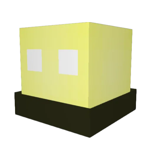 SquaredEggs Minecraft avatar head, 3D render