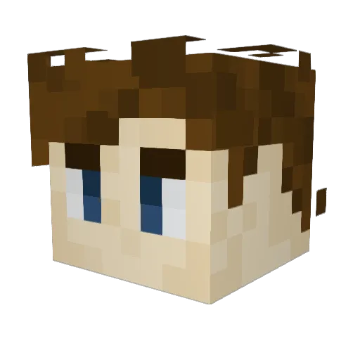 Squarepants16 Minecraft avatar head, 3D render