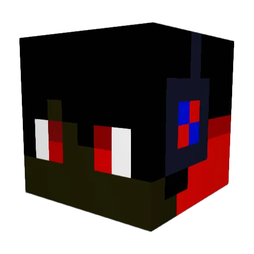 Squary14 Minecraft avatar head, 3D render