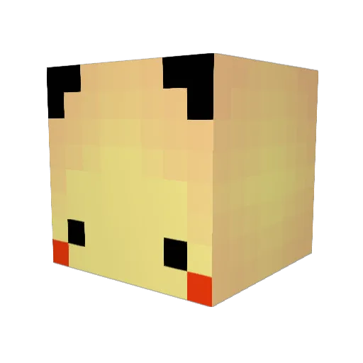 Squashs Minecraft avatar head, 3D render