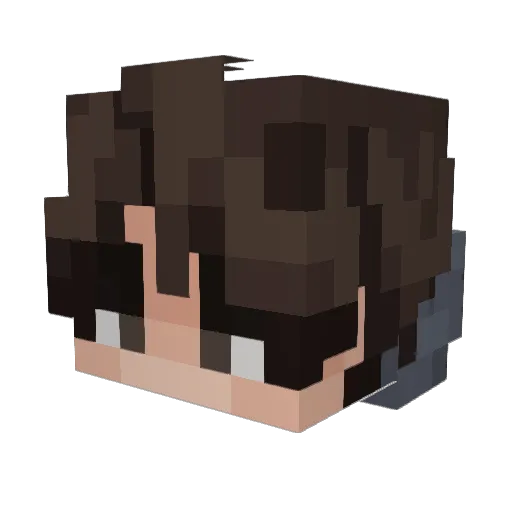 Squashsz Minecraft avatar head, 3D render