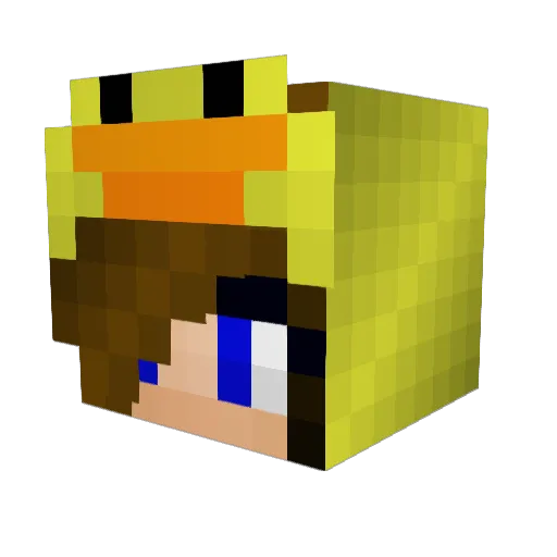 SquashyGirl11 Minecraft avatar head, 3D render