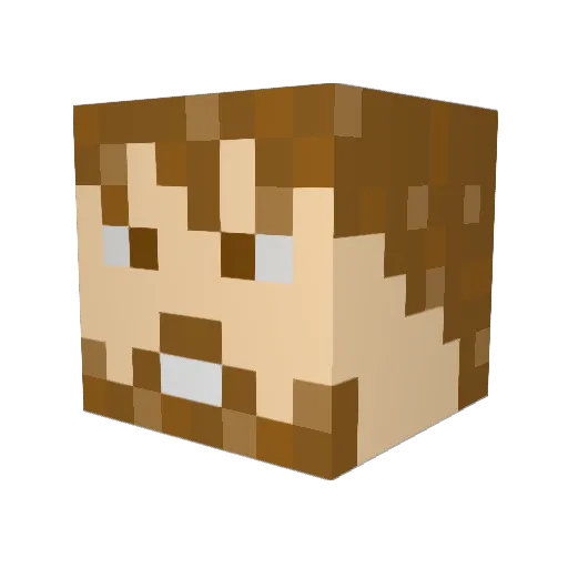 Squatch1213 Minecraft avatar head, 3D render