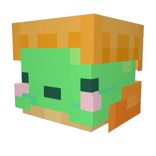 SquatchyTurtle Minecraft avatar head, 3D render