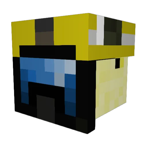 Squeagan Minecraft avatar head, 3D render