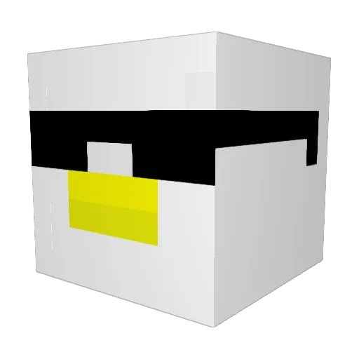 Squeaker0418 Minecraft avatar head, 3D render
