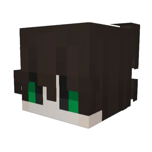 Squeaky_Cucumber Minecraft avatar head, 3D render