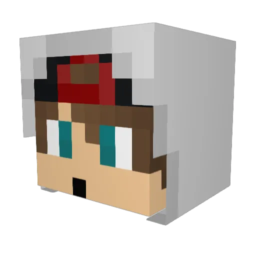 Squeal_Alt_3 Minecraft avatar head, 3D render