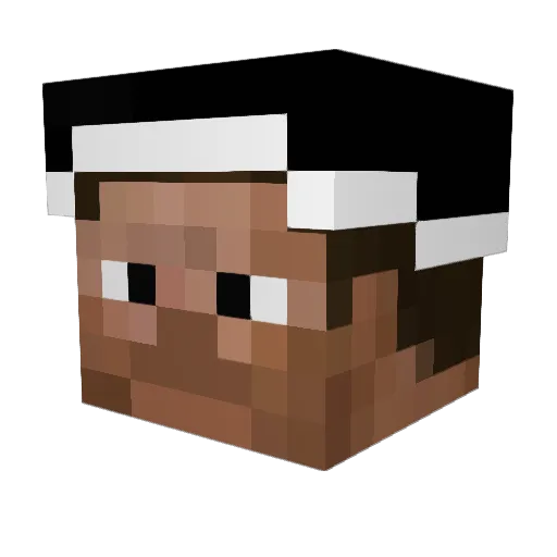Squeedzmeez Minecraft avatar head, 3D render