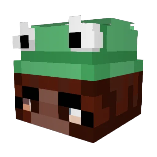 Squeegeelivee Minecraft avatar head, 3D render