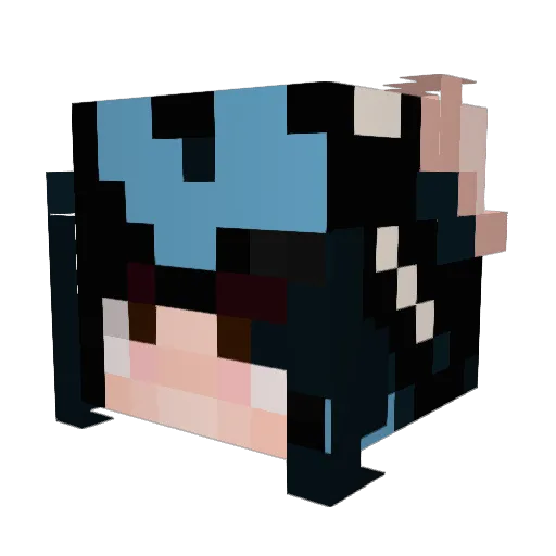 Squeek_Maru Minecraft avatar head, 3D render
