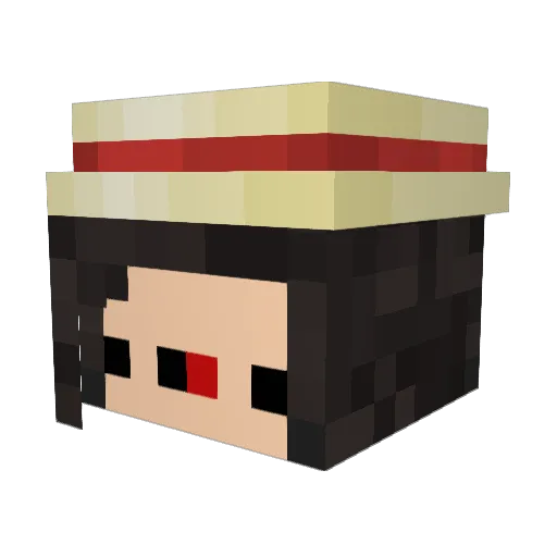 Squeet720 Minecraft avatar head, 3D render