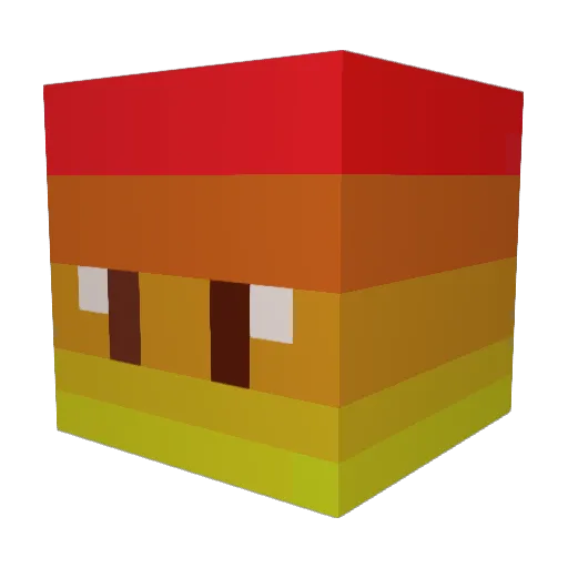 SqueezeRhymes88 Minecraft avatar head, 3D render