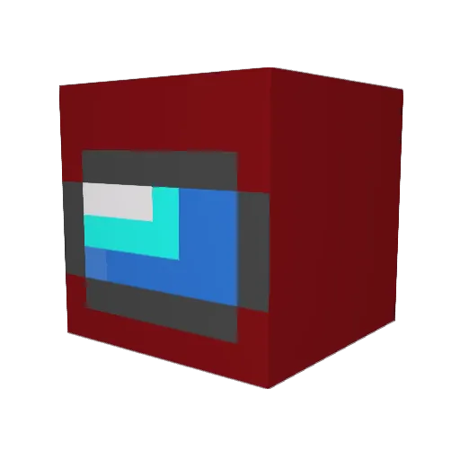 Squeij Minecraft avatar head, 3D render