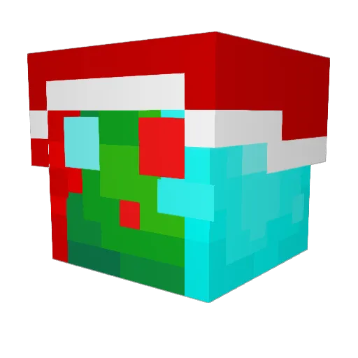 Squeik Minecraft avatar head, 3D render