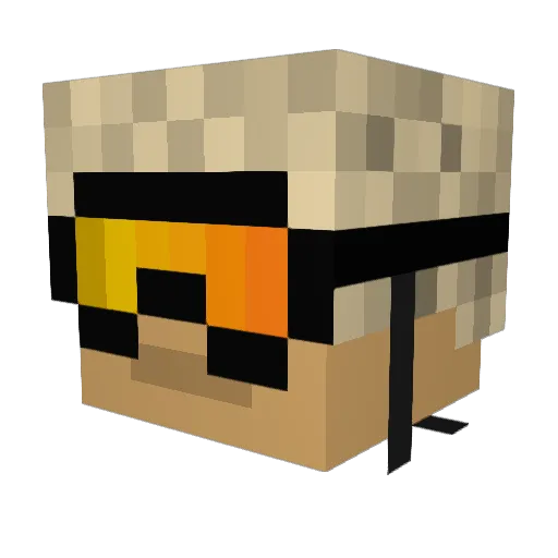 Squelchgant Minecraft avatar head, 3D render
