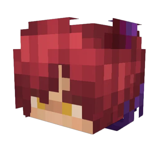 Squentiax Minecraft avatar head, 3D render