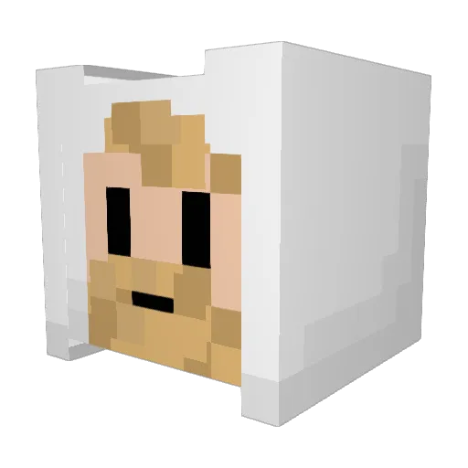 SquibTheGoblin Minecraft avatar head, 3D render