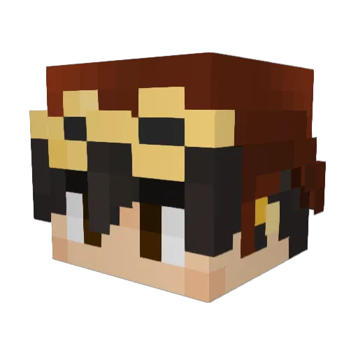 Squib_Lemon Minecraft avatar head, 3D render