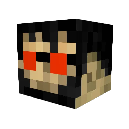 Squibble Minecraft avatar head, 3D render