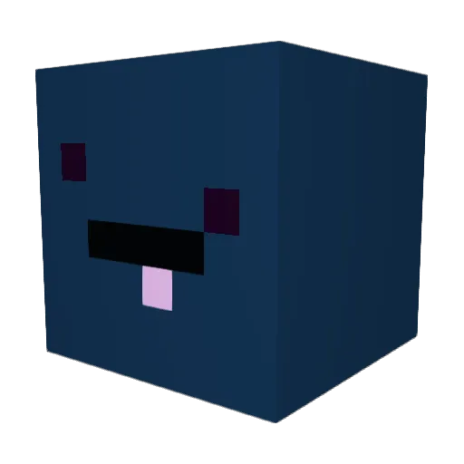Squid0odle Minecraft avatar head, 3D render