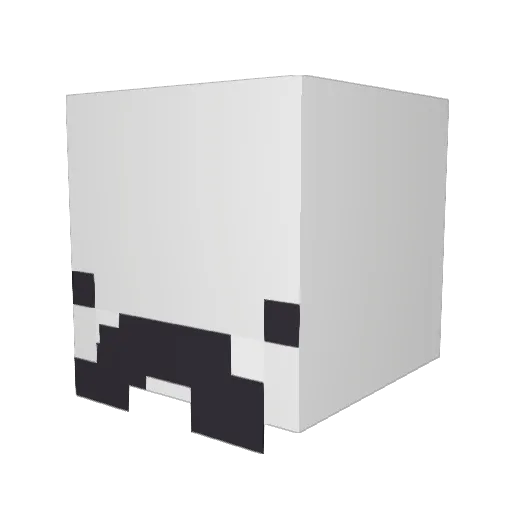 Squid887 Minecraft avatar head, 3D render