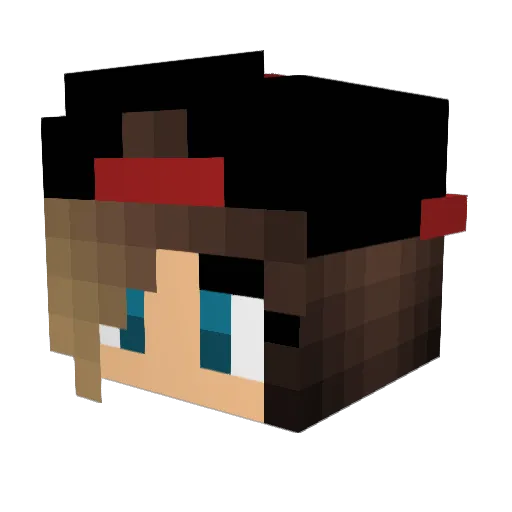 SquidAngelz Minecraft avatar head, 3D render