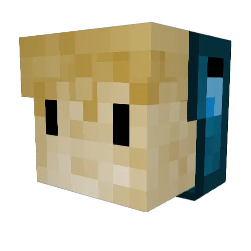 SquidBoy79 Minecraft avatar head, 3D render