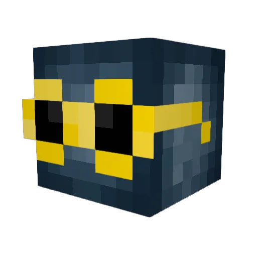 SquidFive Minecraft avatar head, 3D render