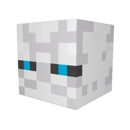 SquidIey Minecraft avatar head, 3D render