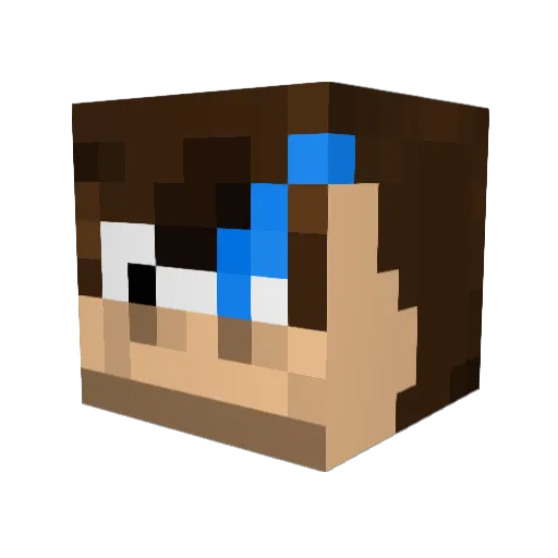 SquidSanos Minecraft avatar head, 3D render
